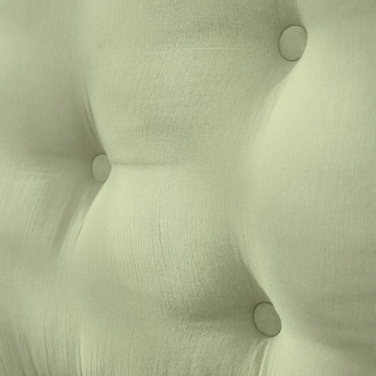 Tête de lit coussin gaze de coton (80 x 50 cm) Gaïa Vert tilleul