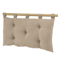 Tête de lit coussin gaze de coton (80 x 50 cm) Gaïa Ficelle