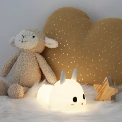 Veilleuse LED enfant (H11.2 cm) Lapin Blanche