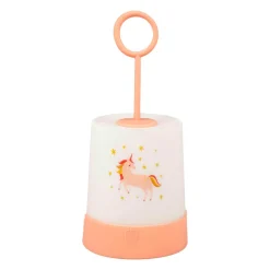 Veilleuse nomade enfant piles (18,8 cm) Licorne Rose