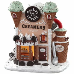 Village de Noël Lemax à piles lumineux Glacier Cookies n' cream