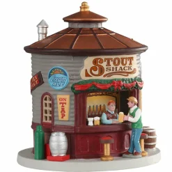 Village de Noël Lemax à piles lumineux Le kiosque Stout Shack