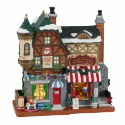 Village de Noël Lemax à piles lumineux Boutique de jouet La liste du Père Noël