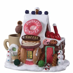 Village de Noël Lemax à piles lumineux Beignerie Dudley's