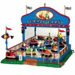 Village de Noël Lemax lumineux et en mouvement Crazy Cars