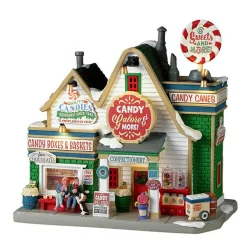 Village de Noël Lemax lumineux à piles La confiserie Candy Galore & More