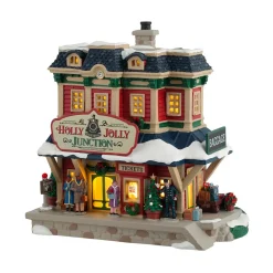 Village de Noël Lemax lumineux Village Gare Holly Jolly