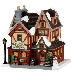 Village de Noël Lemax lumineux Hôtel des 3 Couronnes