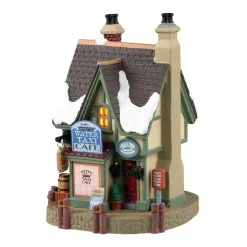 Village de Noël Lemax lumineux Café eau Taxi