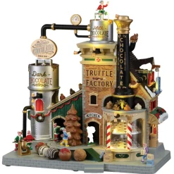 Village de Noël Lemax lumineux, musical et animé Usine de Truffes chocolatées de Noël