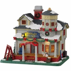 Village de Noël Lemax lumineux Crépuscule Bed & breakfast