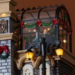 Village de Noël lumineux et musical Gare de train