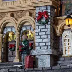 Village de Noël lumineux et musical Gare de train