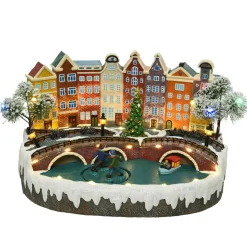 Village de Noël lumineux et musical Amsterdam