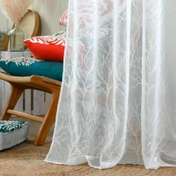 Voilage (140 x 260 cm) Corallys Blanc