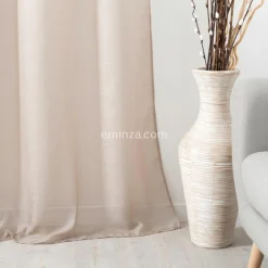 Voilage (145 x 240 cm) Givrée Sable