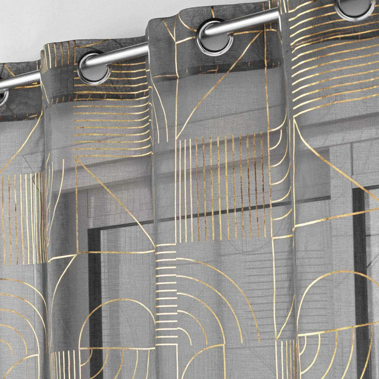 Voilage (140 x 240 cm) Lineor Gris anthracite