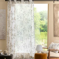 Voilage (140 x 280 cm) Roseris Gris