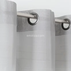 Voilage (145 x H240 cm) Givrée Gris perle