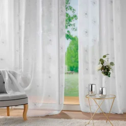Voilage brodé œillets (140 x 240 cm) Sublimini Blanc