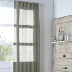 Voilage galon fronceur (140 x 260 cm) Madrid Vert kaki