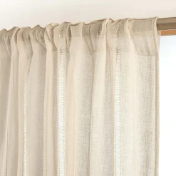 Voilage galon fronceur (280 x 240 cm) Léontine Beige