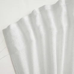 Voilage galon fronceur effet lin (280 x 240 cm) Luca Blanc