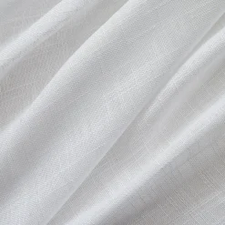 Voilage galon fronceur effet lin (280 x 240 cm) Robin Blanc