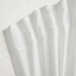 Voilage galon fronceur effet lin (140 x 240 cm) Luca Blanc