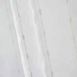 Voilage galon fronceur pompons (140 x 240 cm) Axel Blanc