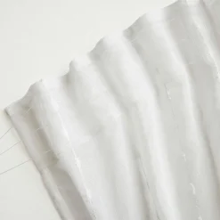 Voilage galon fronceur pompons (140 x 240 cm) Axel Blanc