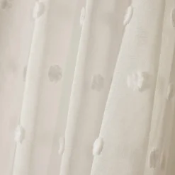 Voilage galon fronceur pompons (280 x 240 cm) Emie Beige