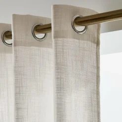 Voilage grande largeur effet lin (400 x 240 cm) Robin Beige