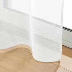 Voilage grande largeur œillets (400 x 240 cm) Lissea Blanc