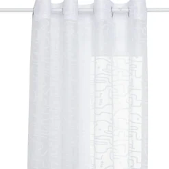 Voilage œillets (140 x 240 cm) Abstrait Blanc