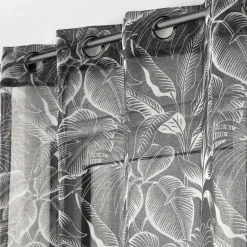 Voilage œillets (140 x 240 cm) Cabana Noir