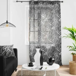Voilage œillets (140 x 240 cm) Cabana Noir