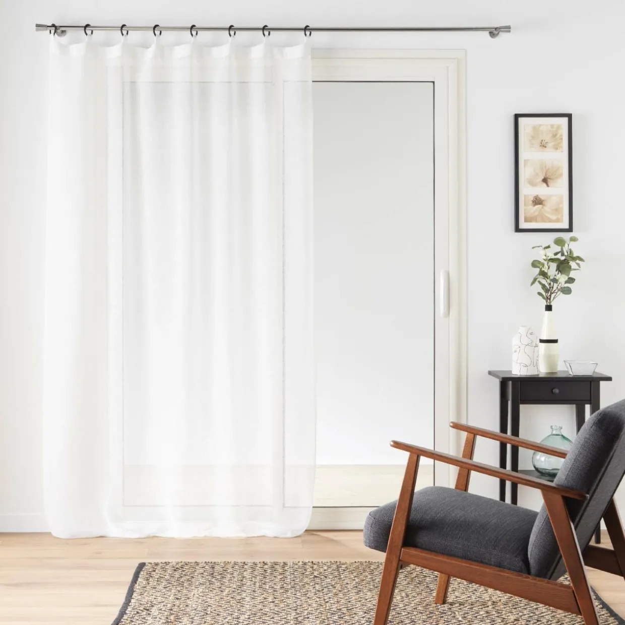 Voilage œillets (140 x 240 cm) Davina Blanc