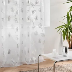 Voilage œillets (140 x 240 cm) Edelia Argent