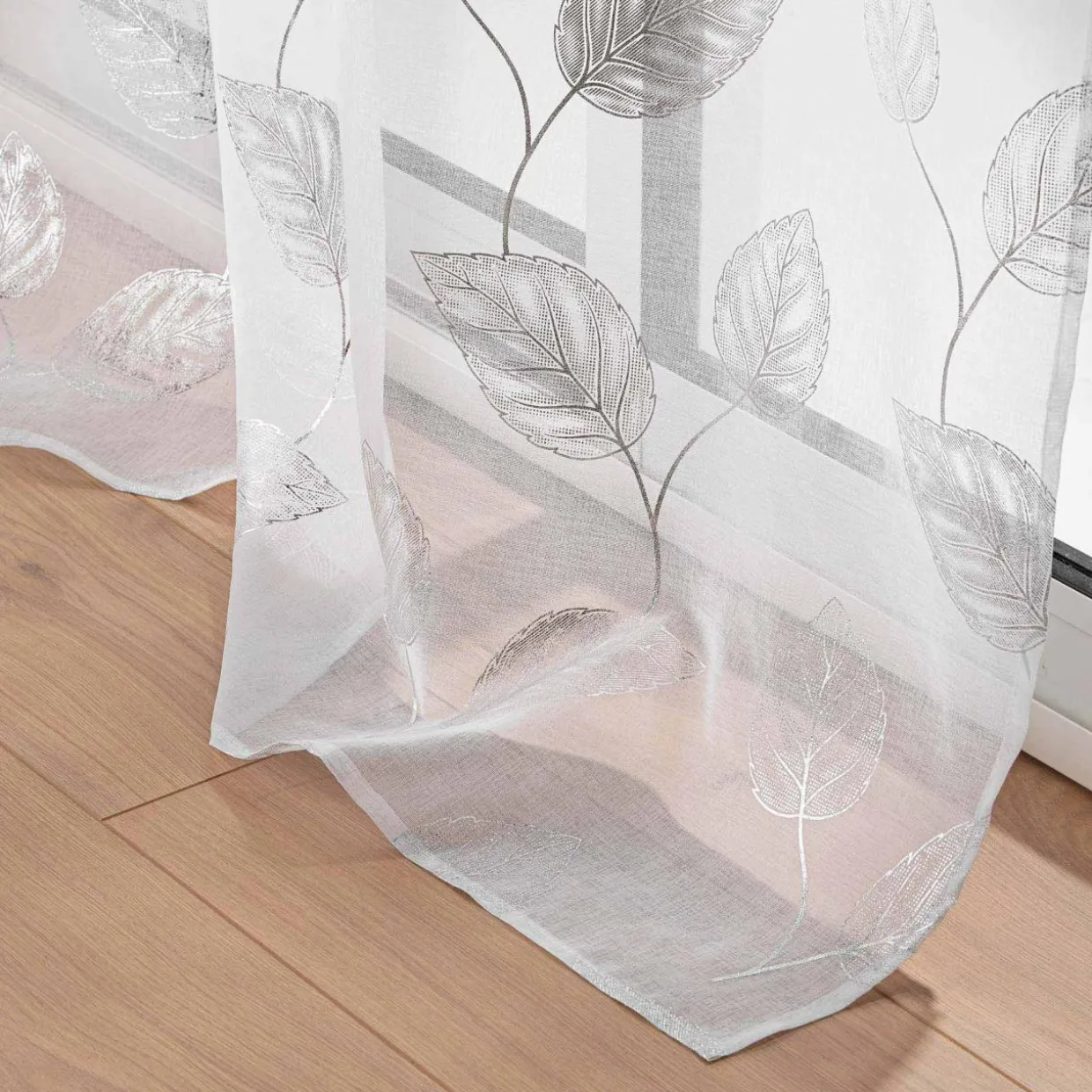 Voilage œillets (140 x 280 cm) Edelia Argent