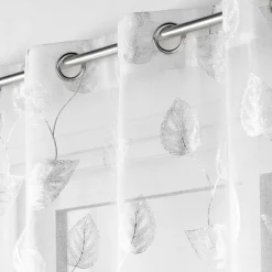 Voilage œillets (140 x 280 cm) Edelia Argent