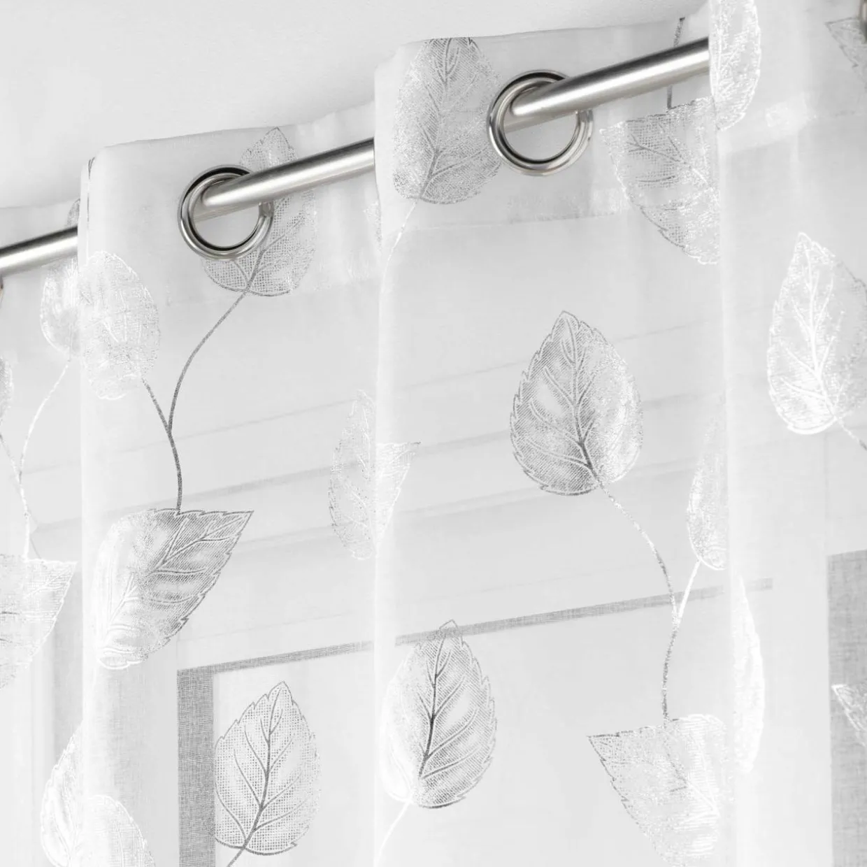 Voilage œillets (140 x 280 cm) Edelia Argent