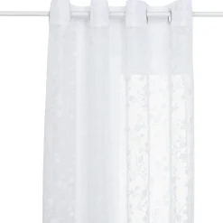 Voilage œillets (140 x 240 cm) Flore Blanc