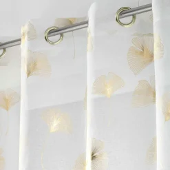 Voilage œillets (140 x 240 cm) Ginkgold Or