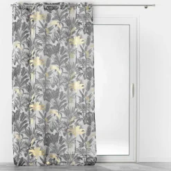 Voilage œillets (140 x 240 cm) Karaba Noir