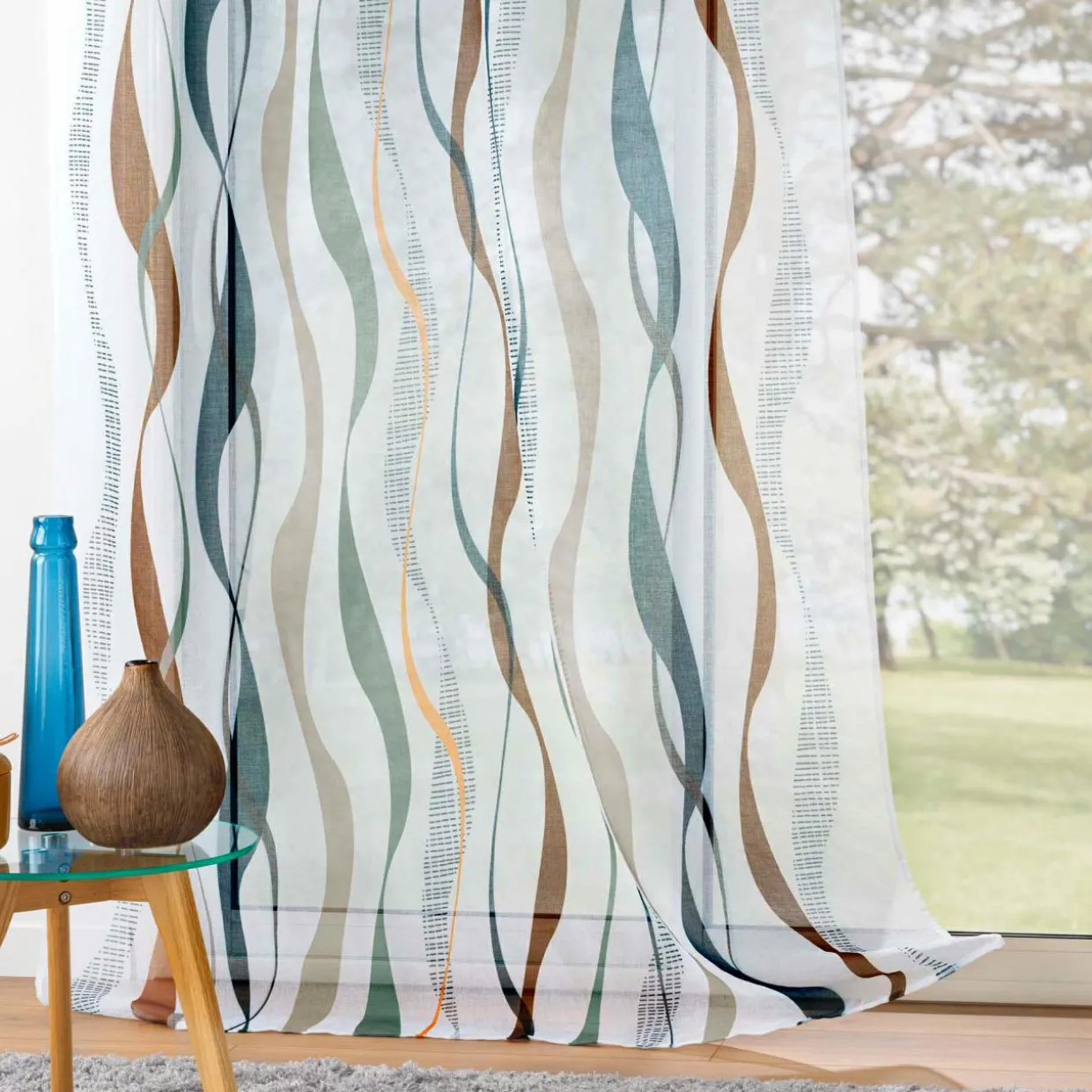 Voilage œillets (140 x 240 cm) Lisana Multicolore