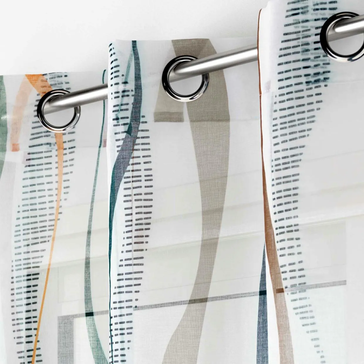 Voilage œillets (140 x 240 cm) Lisana Multicolore