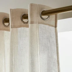 Voilage œillets (140 x 240 cm) Léontine Beige