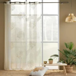 Voilage œillets (140 x 240 cm) Lotus Beige