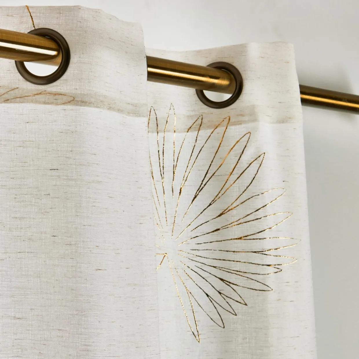 Voilage œillets (140 x 240 cm) Lotus Beige